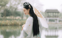 雪景汉服写真调色,汉服写真调色下的冬日风情